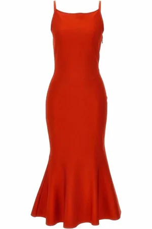 Alexander McQueen Dames, Jurken, Rood, Maat: M Viscose