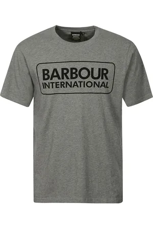 Barbour Heren, Tops, Grijs, Maat: S Katoen