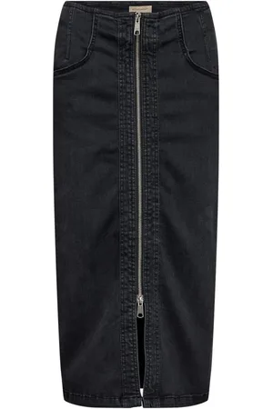 soyaconcept Dames, Rokken, Zwart, Maat: XL Katoen