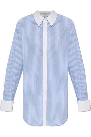 AllSaints Dames, Blouses & Shirts, Blauw, Maat: XS Katoen