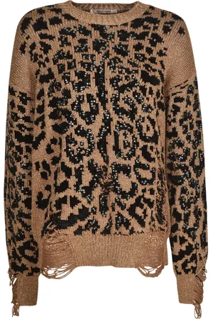 Roberto Cavalli Dames, Truien, Bruin, Maat: S