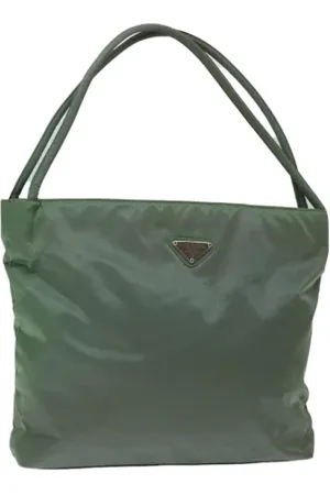 Prada Dames, Pre-owned, Groen, Maat: ONE Size Nylon