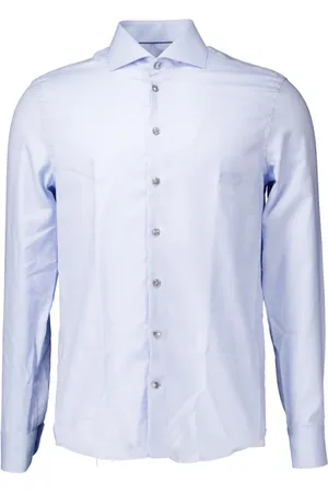 john miller Heren, Overhemden, Blauw, Maat: L