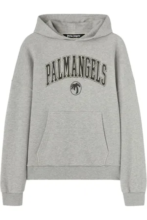 Palm Angels Heren, Sweatshirts & Hoodies, Grijs, Maat: S Katoen
