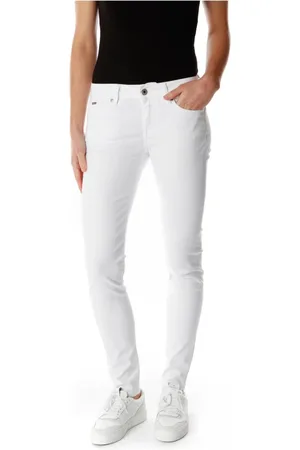 Pepe Jeans Dames, Broeken, Wit, Maat: W24 L30 Denim