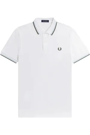 Fred Perry Heren, Tops, Wit, Maat: 3XL Katoen