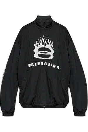 Balenciaga Heren, Jassen, Zwart, Maat: M Poliester