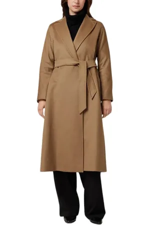 Max Mara Dames, Mantels, Bruin, Maat: 3XS Wol