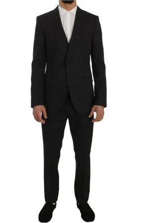 Dolce & Gabbana Heren, Pakken, Grijs, Maat: S Zijde