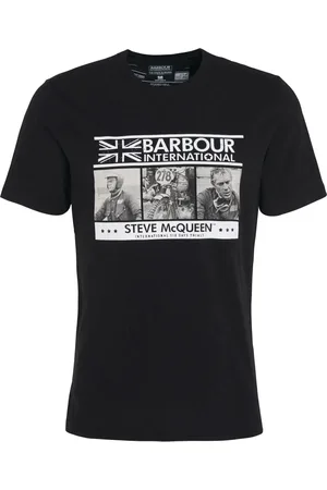 Barbour Heren, Tops, Zwart, Maat: L Katoen