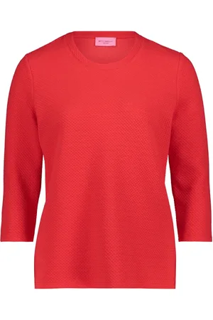 Betty Barclay Dames, Blouses & Shirts, Rood, Maat: XL Piqué