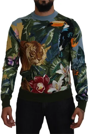 Dolce & Gabbana Heren, Truien, Veelkleurig, Maat: L Zijde