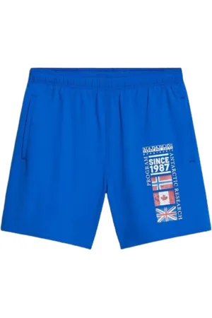 Napapijri Heren, Badkleding, Blauw, Maat: L Poliester