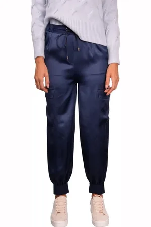Gran Sasso Dames, Broeken, Blauw, Maat: L Zijde