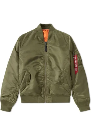 Alpha Industries Heren, Jassen, Groen, Maat: 2XL Nylon