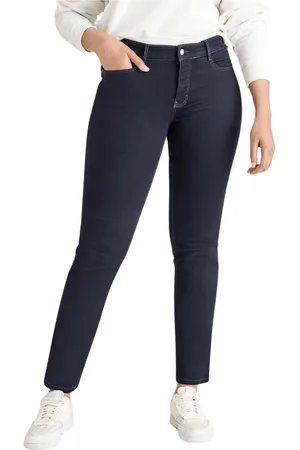 Mac Dames, Jeans, Blauw, Maat: S