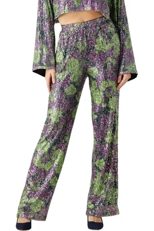 Refined Department Dames, Broeken, Paars, Maat: M Poliester