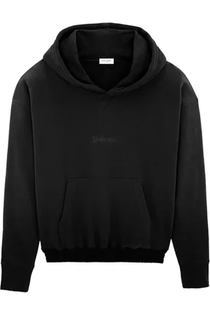 Saint Laurent Heren, Sweatshirts & Hoodies, Zwart, Maat: S Katoen