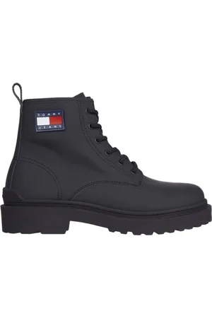 Tommy Hilfiger Heren, Schoenen, Zwart, Maat: 43 EU Leer