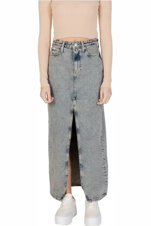 Calvin Klein Dames, Rokken, Blauw, Maat: W32 Denim