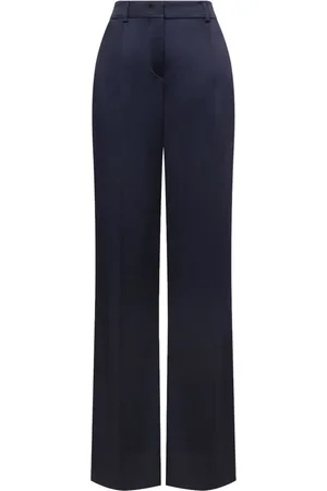 Alberta Ferretti Dames, Broeken, Blauw, Maat: S Zijde