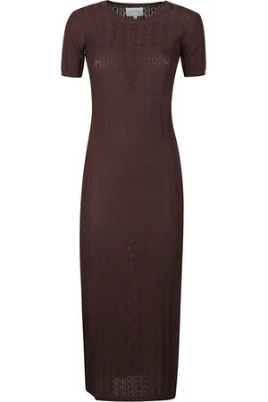 Loulou Studio Dames, Jurken, Bruin, Maat: XS
