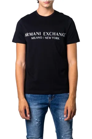 Armani Exchange Heren, Tops, Zwart, Maat: S Katoen