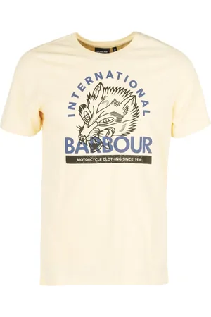 Barbour Heren, Tops, Geel, Maat: M Katoen