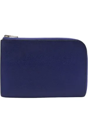 Hermès Dames, Pre-owned, Blauw, Maat: ONE Size Leer