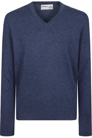 BALLANTYNE Heren, Truien, Blauw, Maat: M