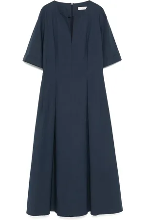 ANTONELLI Dames, Jurken, Blauw, Maat: M Zijde