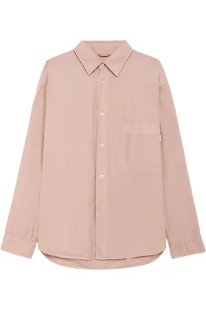AMISH Heren, Overhemden, Roze, Maat: S Katoen