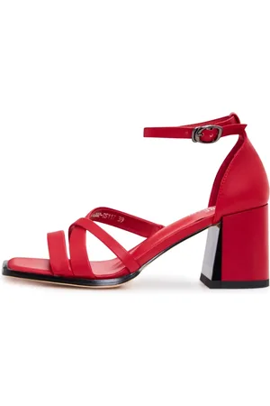 CESARE GASPARI Dames, Schoenen, Rood, Maat: 36 EU Leer