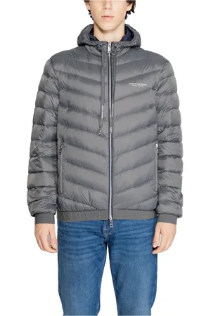 Armani Exchange Heren, Jassen, Grijs, Maat: 2XL Poliester