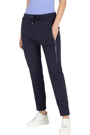 Mac Dames, Broeken, Blauw, Maat: 2XS Denim