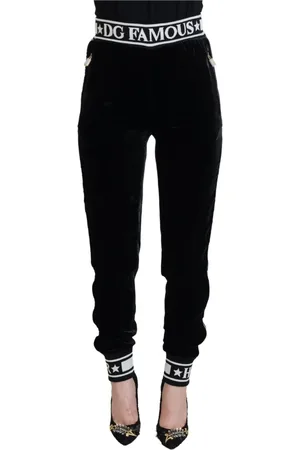 Dolce & Gabbana Dames, Broeken, Zwart, Maat: XS Zijde