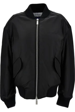 OFF-WHITE Dames, Jassen, Zwart, Maat: S Nylon