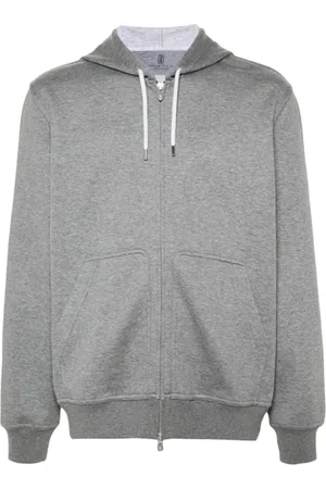 Brunello Cucinelli Dames, Sweatshirts & Hoodies, Grijs, Maat: L Polyamide