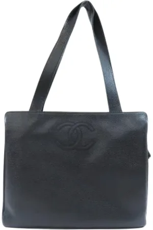 CHANEL Dames, Pre-owned, Zwart, Maat: ONE Size Leer