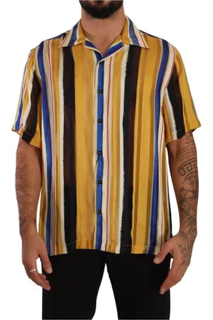 Dolce & Gabbana Heren, Overhemden, Veelkleurig, Maat: 3XS Zijde