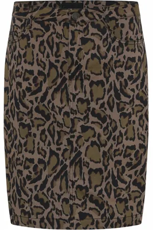 C.ro Dames, Rokken, Bruin, Maat: 2XL Viscose
