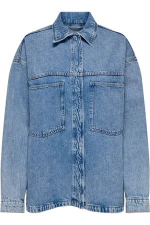 ONLY Dames, Overhemden, Blauw, Maat: M Denim