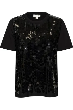 Soaked in Luxury Dames, Tops, Zwart, Maat: M