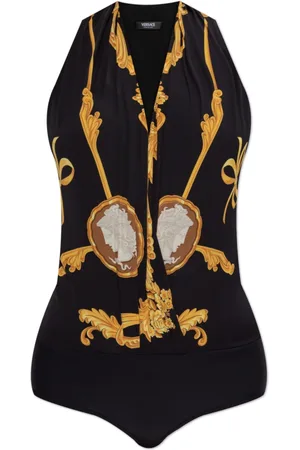 VERSACE Dames, Tops, Zwart, Maat: 2XS Zijde