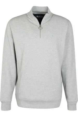 Barbour Heren, Sweatshirts & Hoodies, Grijs, Maat: L Katoen