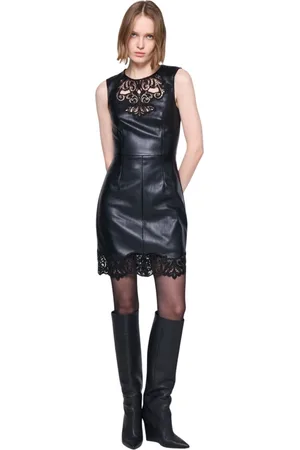 Silvian Heach Dames, Jurken, Zwart, Maat: 2XS Leer