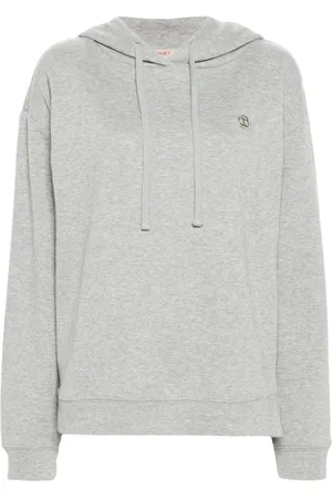 Twin-Set Dames, Sweatshirts & Hoodies, Grijs, Maat: L Katoen