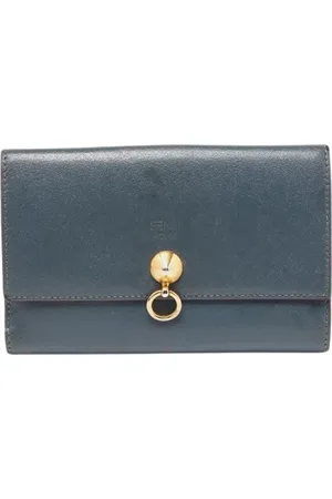 Fendi Dames, Pre-owned, Grijs, Maat: ONE Size Leer