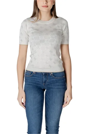 Guess Dames, Truien, Wit, Maat: S Viscose