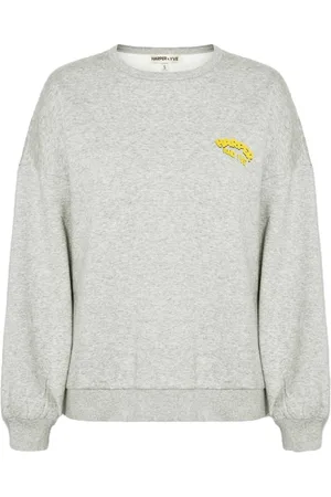 Harper & Yve Dames, Sweatshirts & Hoodies, Grijs, Maat: XS Katoen